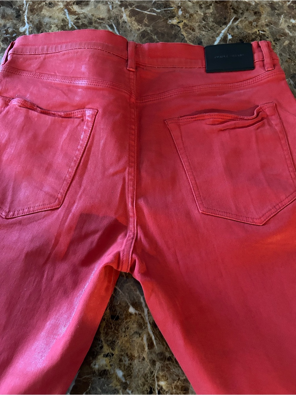 Purple Brand Red Ripped pants - Picture 3 of 10
